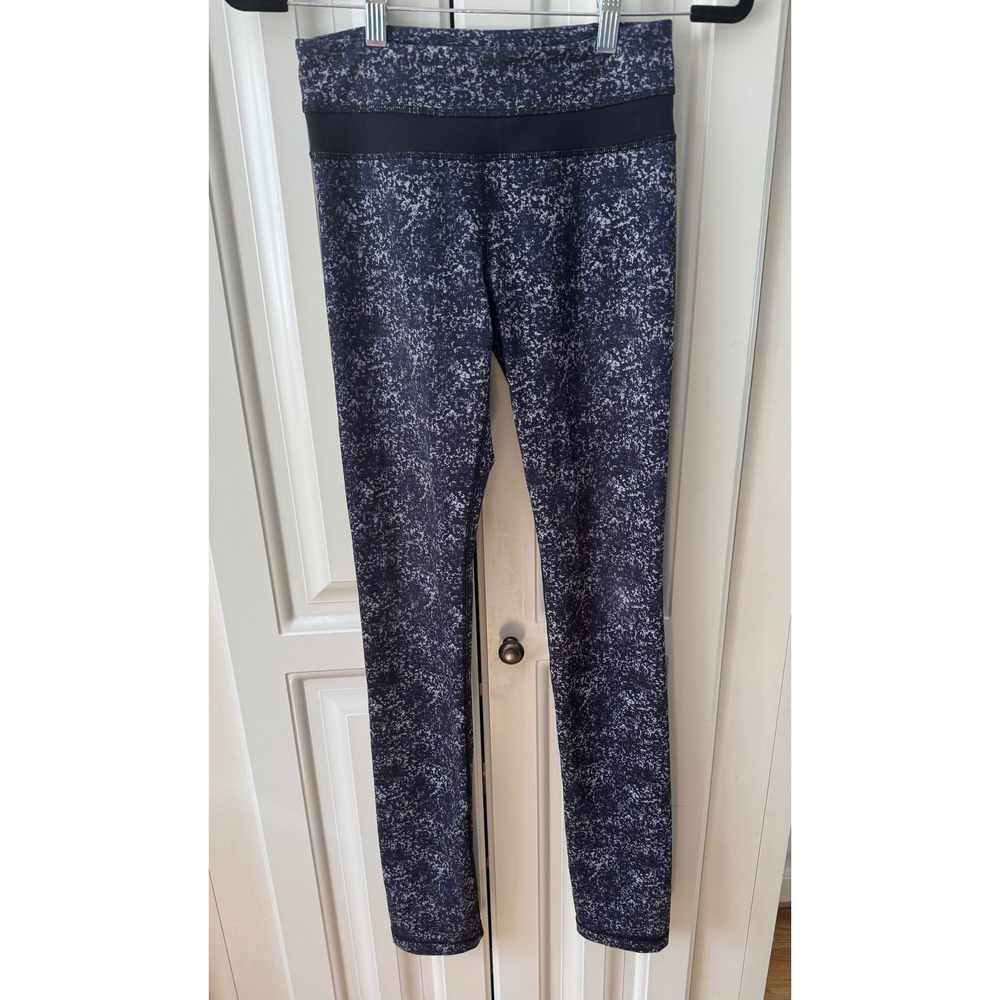 Lululemon Athletica Leggings Women's Size 4 Purple Patterned Athleisure Yoga
